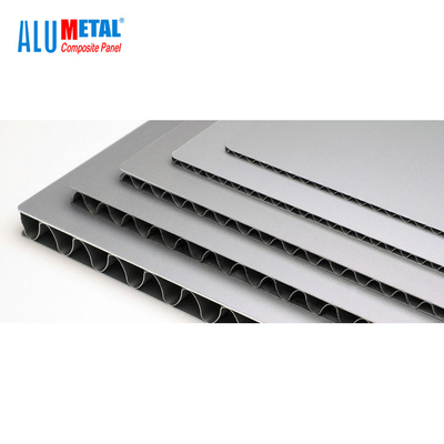 ورق های کامپوزیت پانل موجدار آلومینیومی PE PVDF 3mm FR AA1100