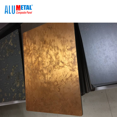 دیوار فلزی کامپوزیت آلومینیوم برنج مس قرمز 3mm 4mm