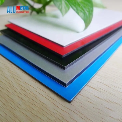 محصولات نمای پانل آلومینیومی کامپوزیت آلومتال نقره PVDF ACP
