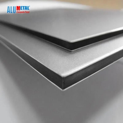محصولات نمای پانل آلومینیومی کامپوزیت آلومتال نقره PVDF ACP