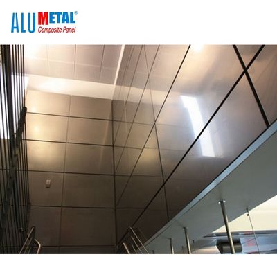 1000MM PE تزئینی آلومینیوم کامپوزیت روکش ورق فولاد ضد زنگ 6mm FEVE