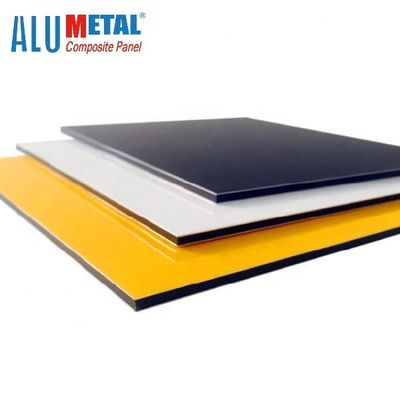 0.4MM 1250mm آتش آلومینیوم کامپوزیت پانل PE رنگ سیاه و سفید Acp ورق AA3003