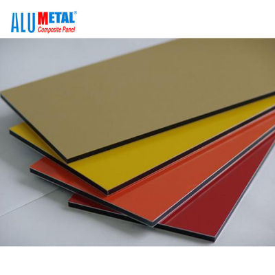 ورق پانل کامپوزیت آلومینیومی PVDF 1220x2440mm 5mm AA1100