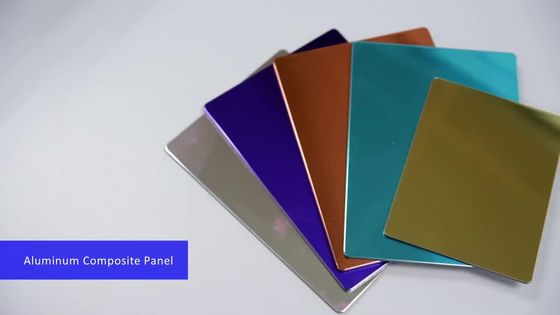 1570mm 3mm آلومینیوم کامپوزیت پانل سقف ورق طلایی Acp برای داخلی 5800mm