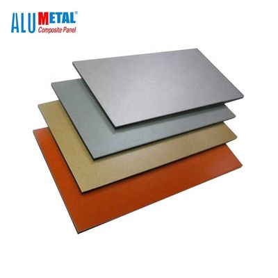 1570mm 3mm آلومینیوم کامپوزیت پانل سقف ورق طلایی Acp برای داخلی 5800mm