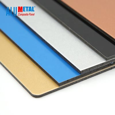 6mm Dibond 1500 X 4000mm PE Composite Panel Sandwich Board Nano Fireproof