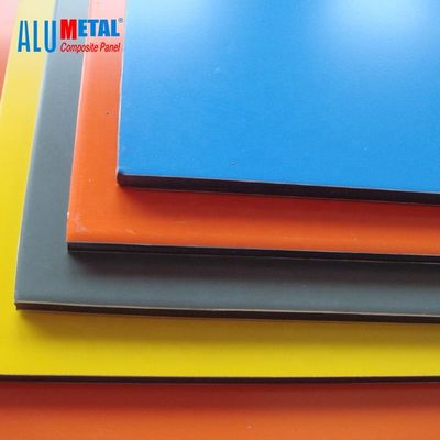 4mm 1250mm پلاستیک آلومینیوم کامپوزیت ورق مواد پانل های طیف AA3003