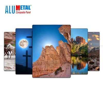1250mm 8mm PE آلومینیوم کامپوزیت پانل آلومینیوم تخته پنل آینه سطح AA3003