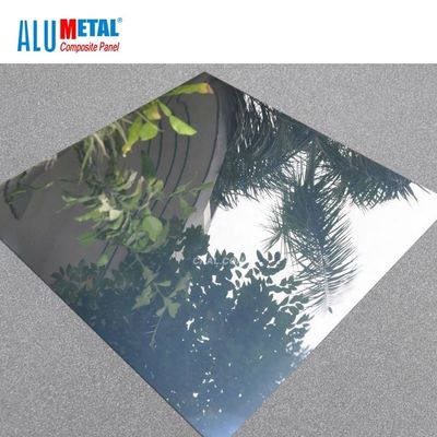 LDPE Core AA3003 آینه آلومینیوم کامپوزیت پانل ورق ACP خم 2440mm B1 FR