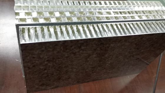 پانل عسلی سنگ چوبی کامپوزیت 100 میلی متر سنگ مرمر اکسترودر 1575MM بیرونی B1 FR