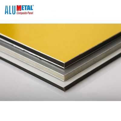 پانل کامپوزیت آلومینیومی 2440mm 3mm Pvdf آنودایز شده برای دیوار خارجی