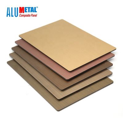 3 میلی متر فولاد PVDF Acm آلومینیوم کامپوزیت پانل مس Nacreous 1250 میلی متر
