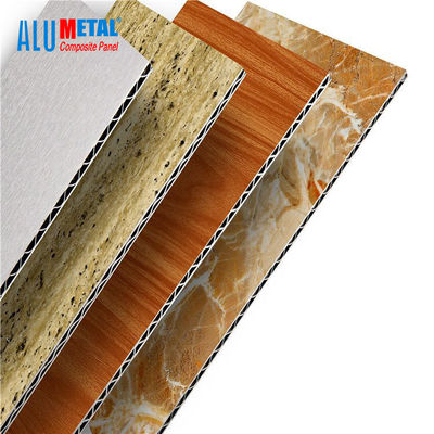 3D بیرونی سوراخ دار 1220mm آلومینیوم راه راه پانل ACM آلومینیوم کامپوزیت پانل 8mm