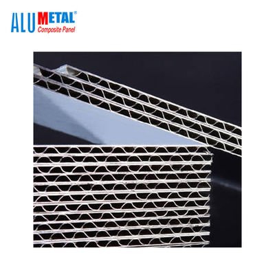 پانل های آلومینیومی موجدار 1220X2440mm Acp Cladding روکش PVDF