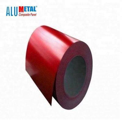 رنگ آمیزی 8011 2500MM کویل آلومینیومی روکش PVC روکش آلومینیومی روکش 0.06MM