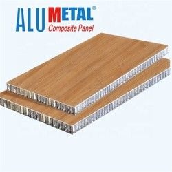 0.08MM پلاستیک سنگ لانه زنبوری پانل در فضای باز 1000mm A2 FR