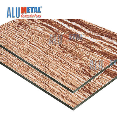 سنگ مرمر LDPE 0.70mm PE آلومینیوم کامپوزیت ورق پانل Acp Wall Cladding Nano 2440mm