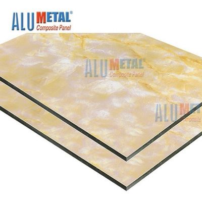پانل کامپوزیت آلومینیوم سنگ مرمر Nacreous Crossbond 0.05mm 5800mm Anti Static