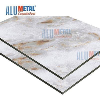 سنگ مرمر LDPE 0.70mm PE آلومینیوم کامپوزیت ورق پانل Acp Wall Cladding Nano 2440mm
