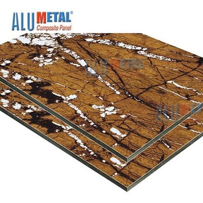 سنگ مرمر LDPE 0.70mm PE آلومینیوم کامپوزیت ورق پانل Acp Wall Cladding Nano 2440mm