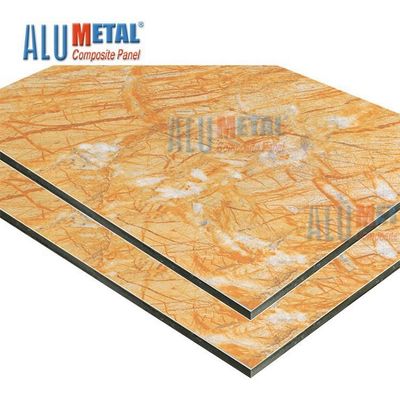 سنگ مرمر LDPE 0.70mm PE آلومینیوم کامپوزیت ورق پانل Acp Wall Cladding Nano 2440mm