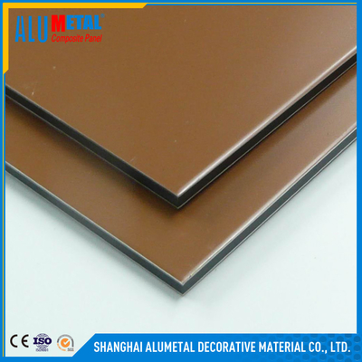 Architecture PVDF آلومینیوم کامپوزیت پانل 2mm - 6mm برای ساختمان های پیش ساخته