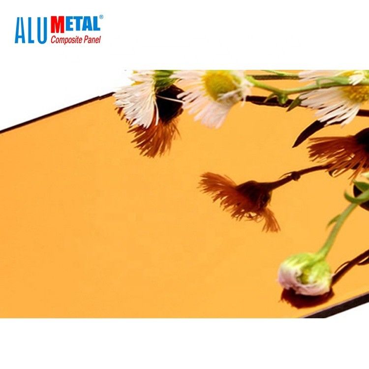 ورق آینه کامپوزیت آلومینیومی 1220 X 2440mm 0.5 میلی متر ضخامت HDPE Core