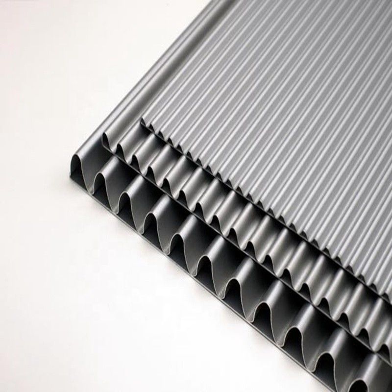 1500 X 4000 Mm A2 FR ورق سقف آلومینیومی راه راه پنل کامپوزیت برای سقف LDPE