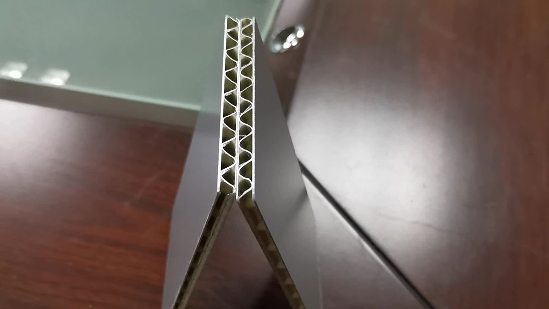A2 FR آلومینیوم راه راه پانل ساندویچ تخته 1250mm 4mm نانو سطح